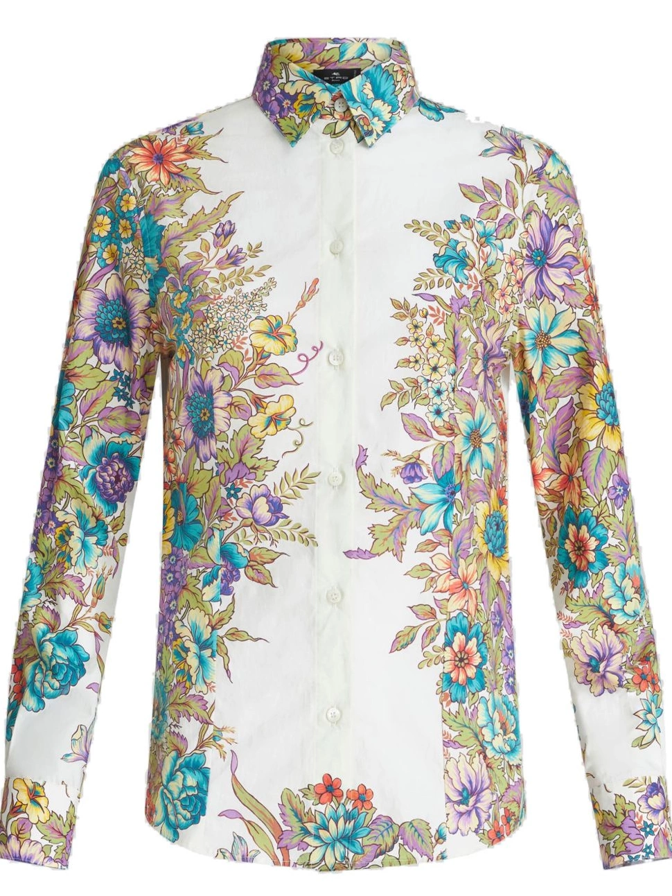 shirt stretch-cotton floral-print Women ETRO 0502